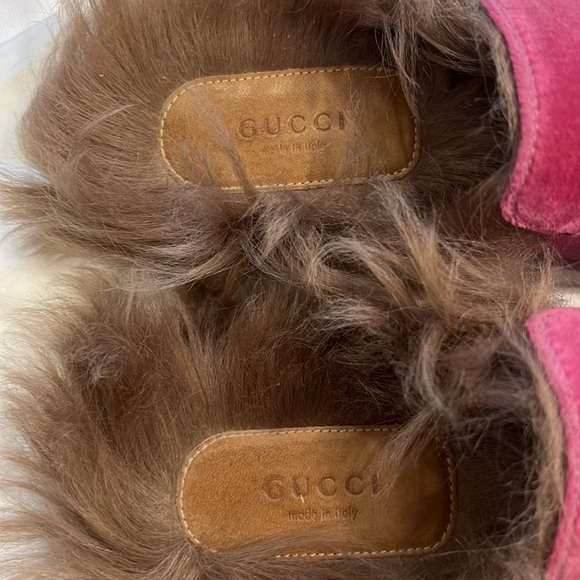 Gucci Velvet Princetown with Fur 37 - Picture 10 of 11